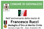 18/09: Santa Messa in ricordo di Francesco Rucci